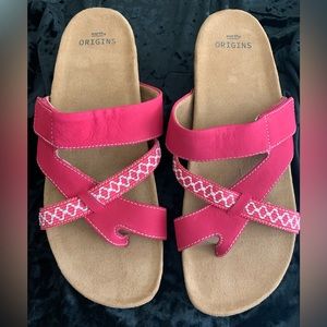 Earth Origins Nubuck Toe-Post Sandal - Ossi